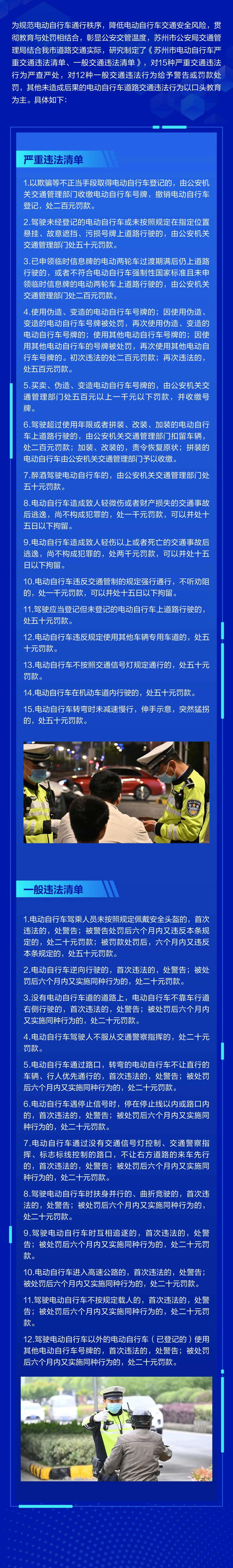 苏州电动车新规(2024年4月15日)执行