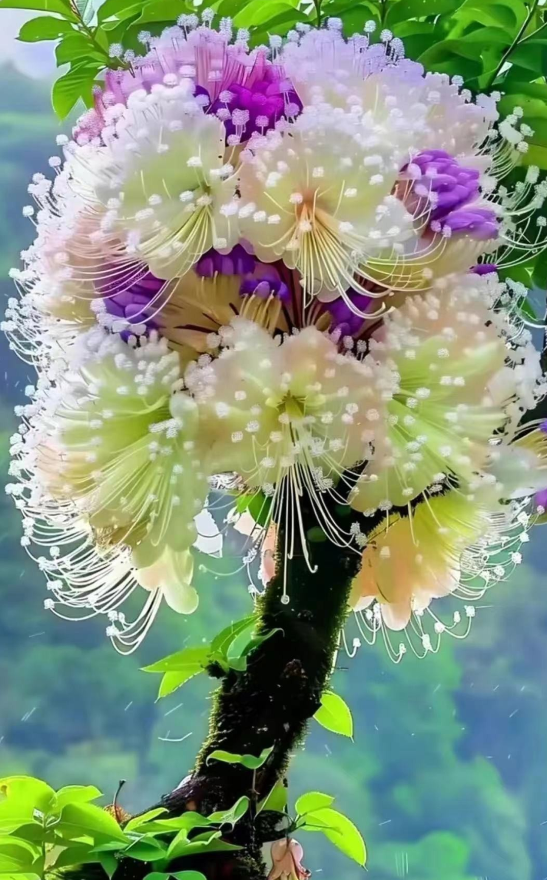 奇花异草,香气四溢,形态各异,宛如仙境中的珍宝