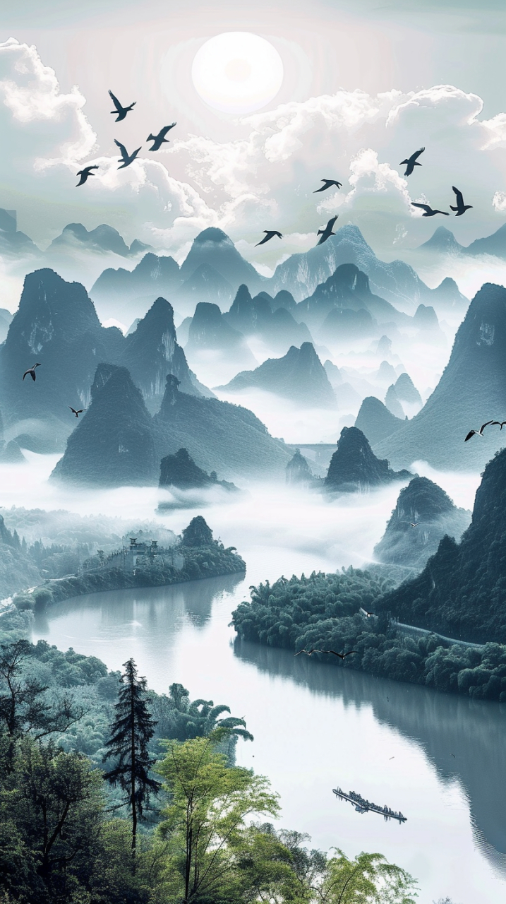 风景如画,心如止水 #aigc未来