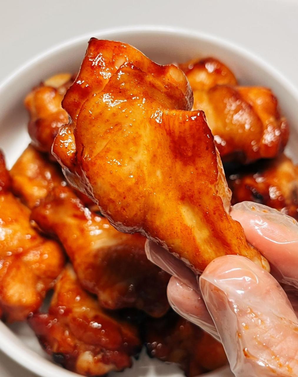 蜜汁奥尔良烤翅根,真的巨巨巨好吃!鲜嫩多汁,好吃到停不下来!