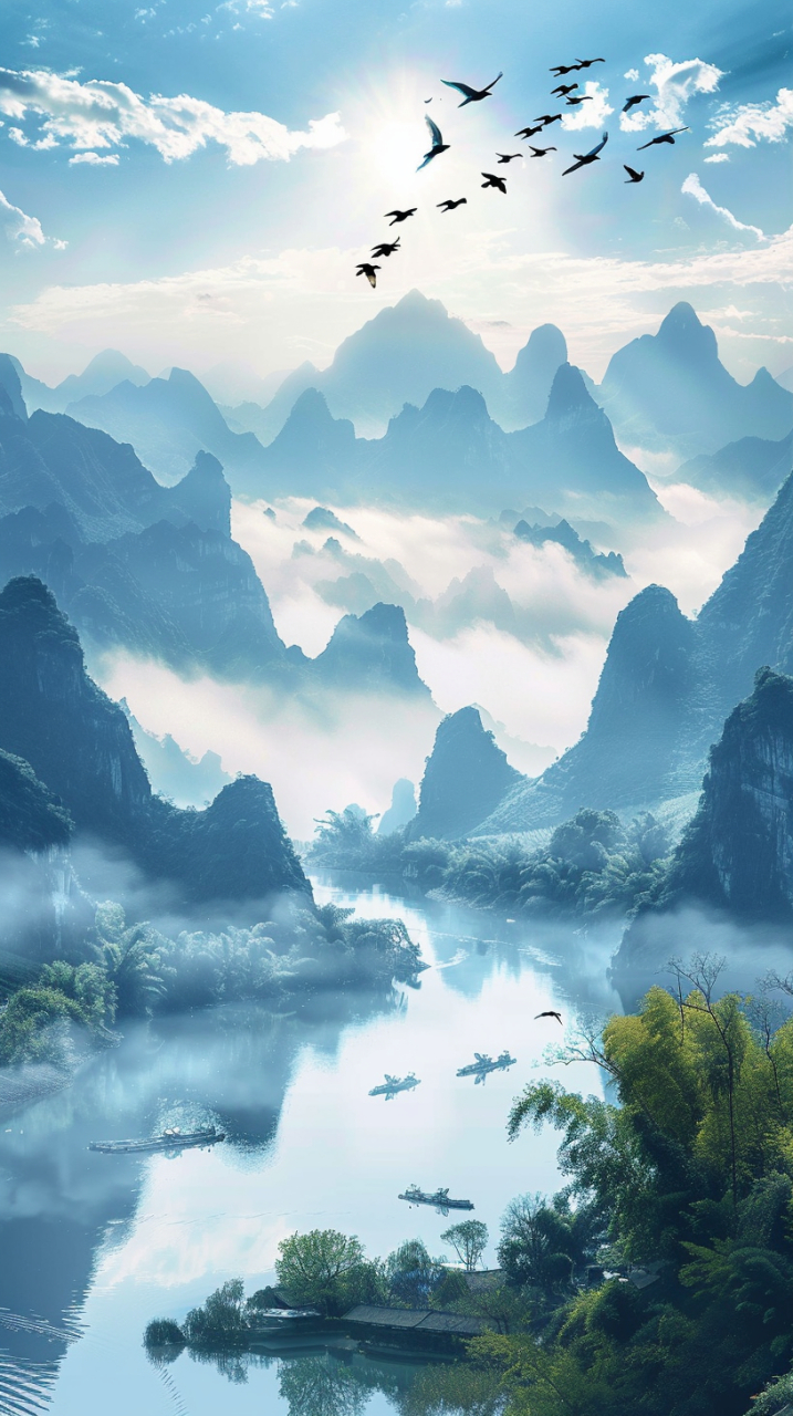 风景如画,心如止水 #aigc未来