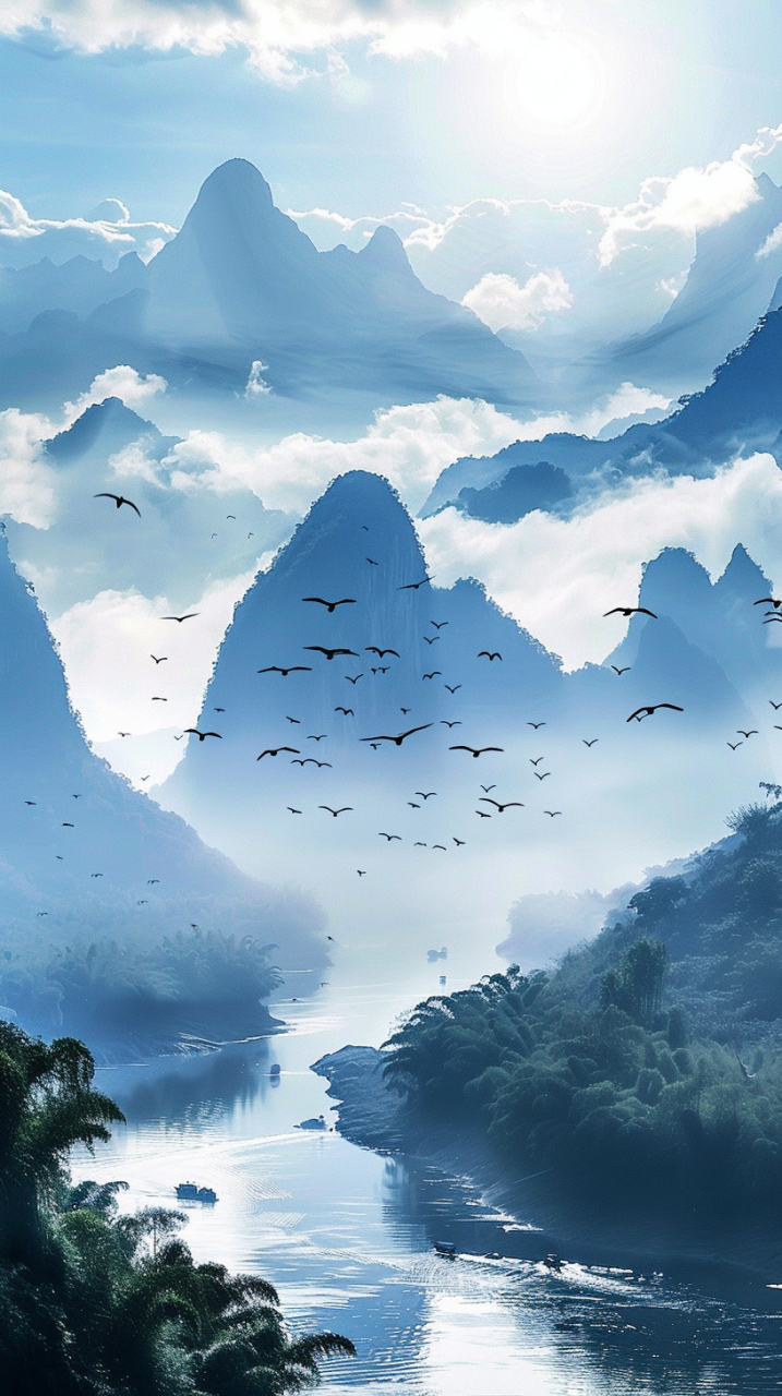 风景如画,心如止水 #aigc未来