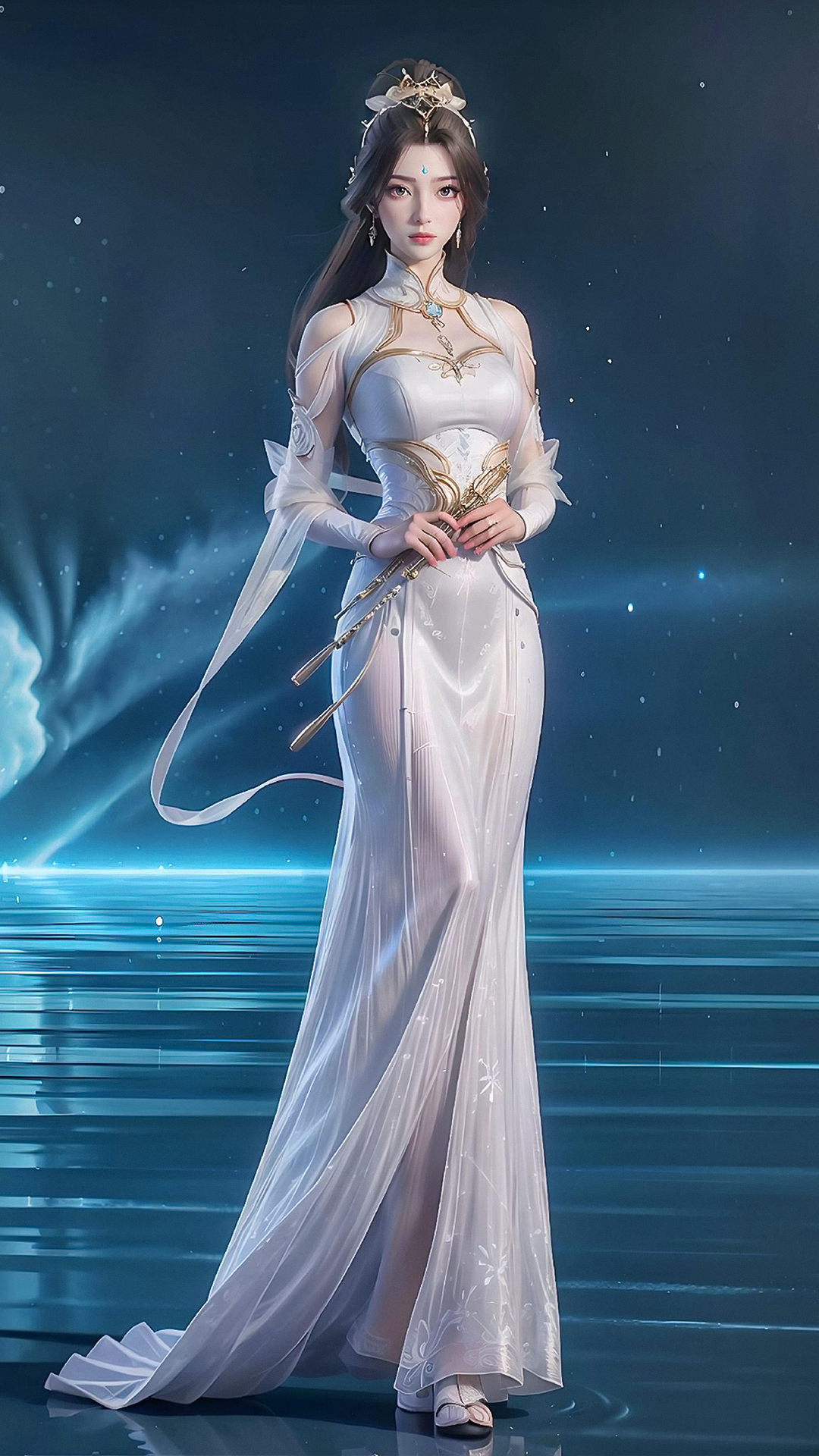 国漫女神|《完美世界》月婵仙子4k高清手机壁纸