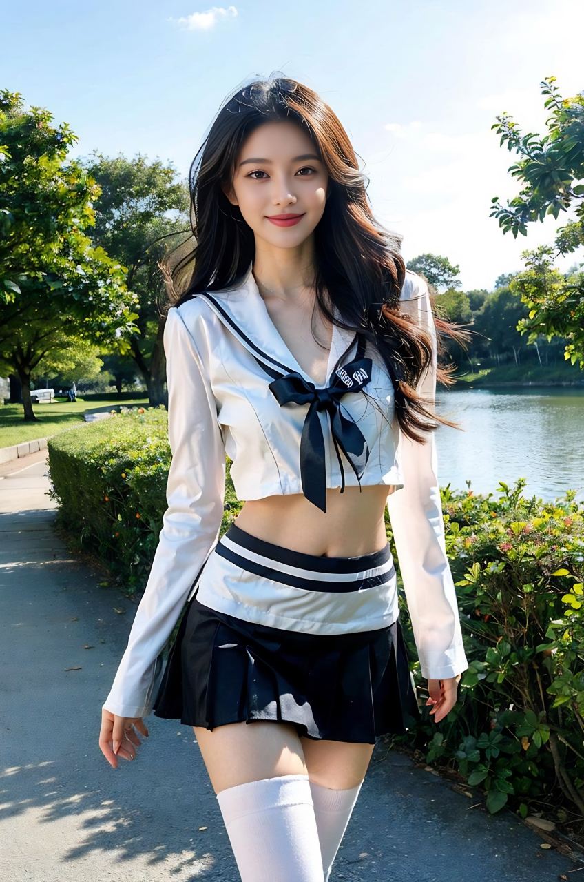 水手服更显清纯