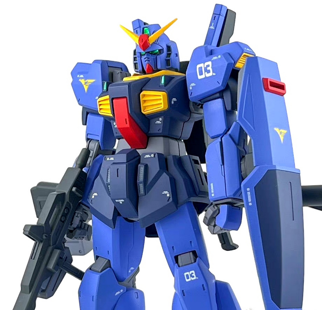 模型欣赏:机动战士高达z hg rx-178 高达mk2 提坦斯样式,该机是提坦斯