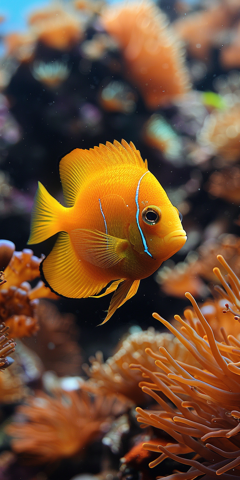 珊瑚礁鱼,悠然自得