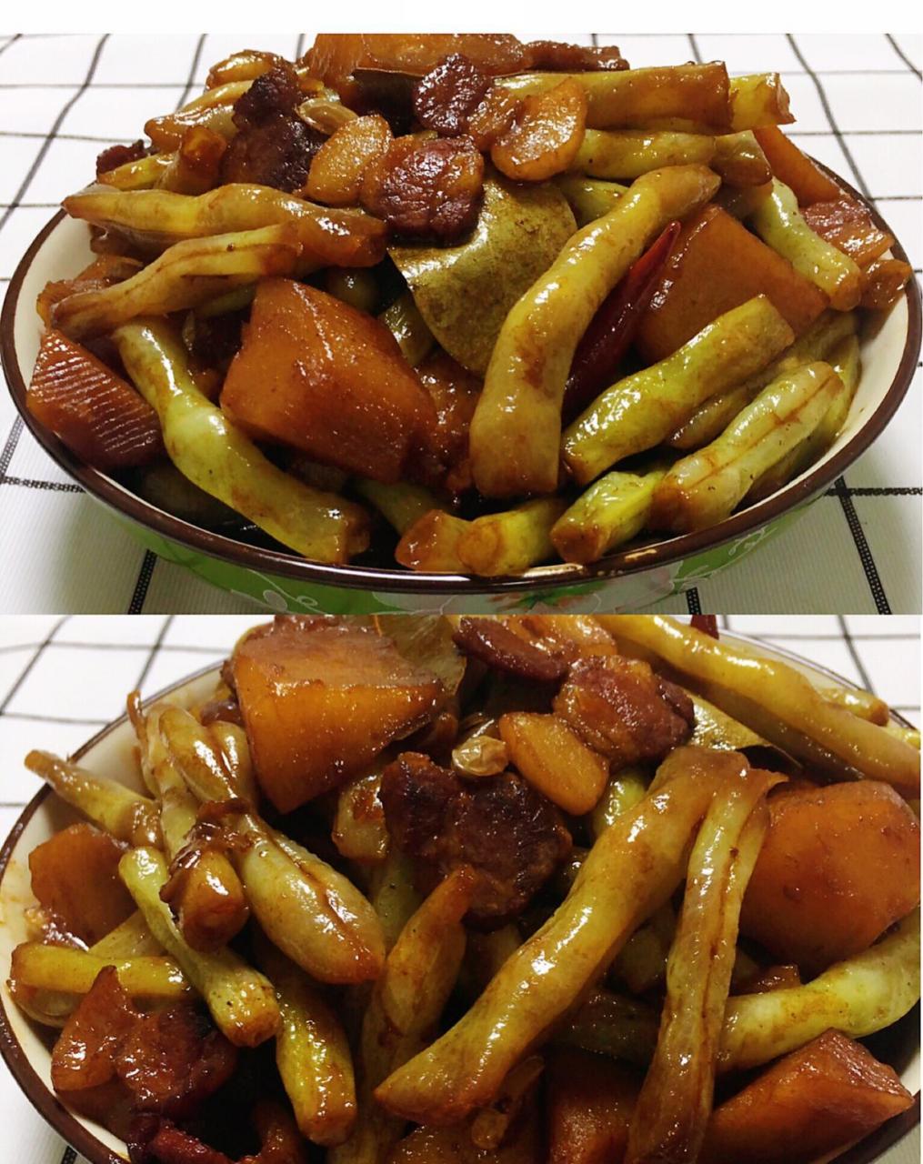 超级好吃下饭的土豆豆角炖肉.