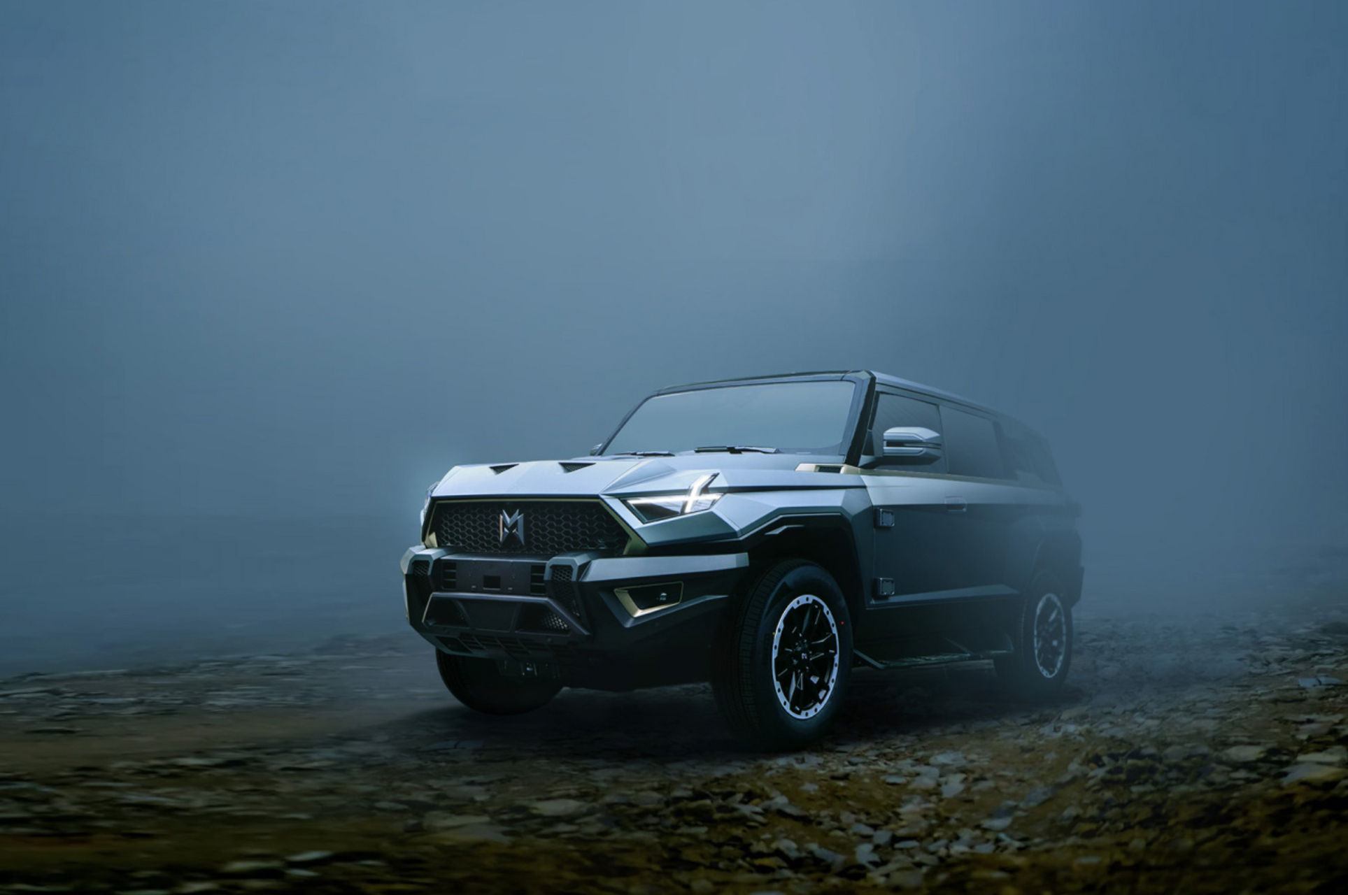 东风猛士917越野车,粗犷科幻外观让人惊叹不已07.