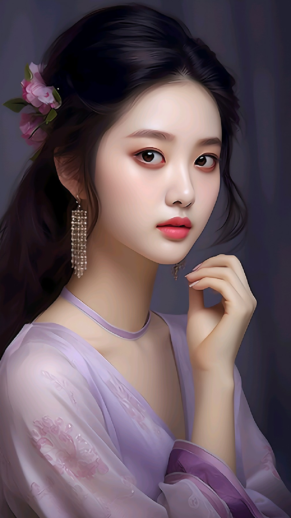 美人如玉,优雅婉约,一笑倾城百媚生
