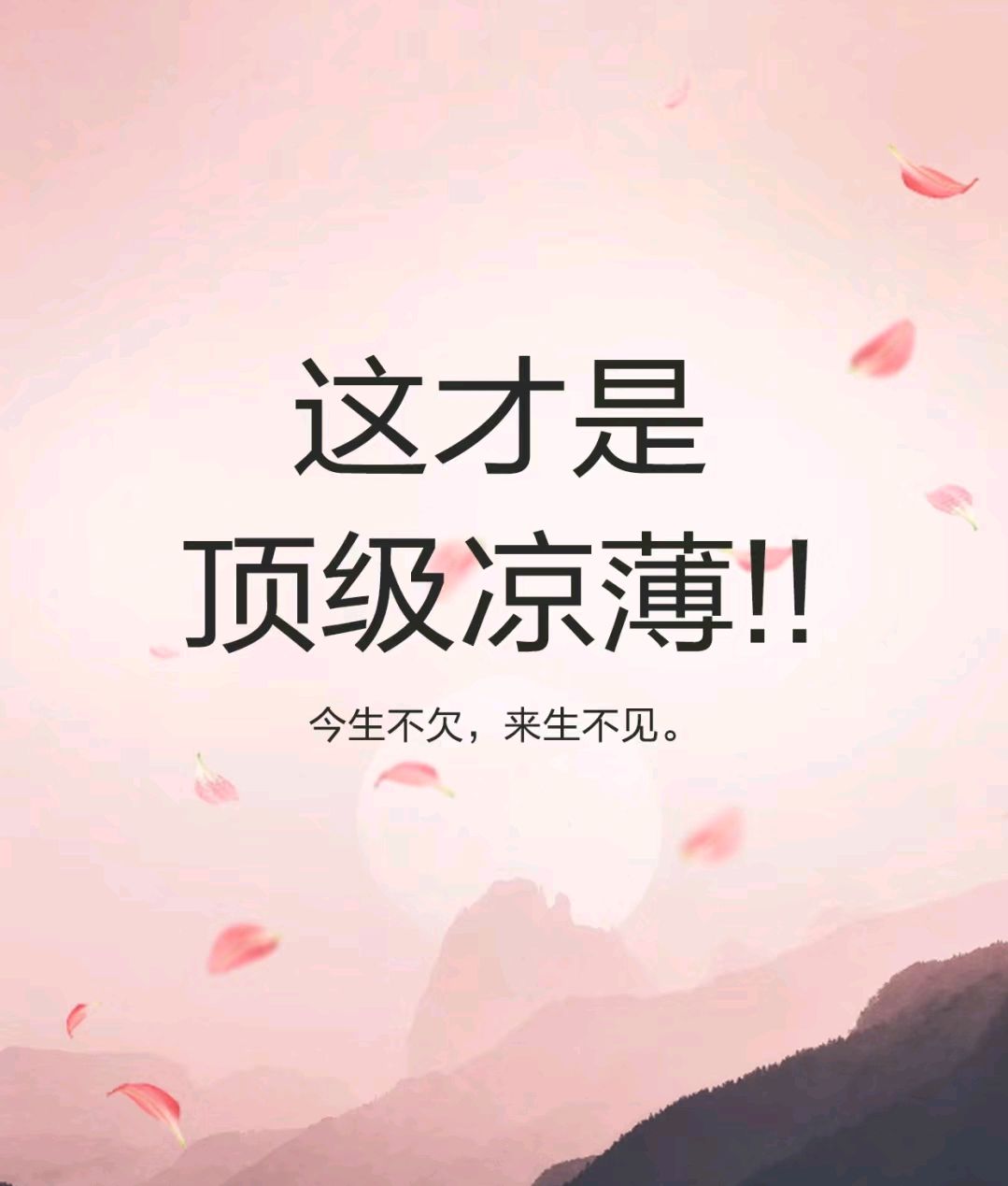 薄情的人生,才是最高明的活法