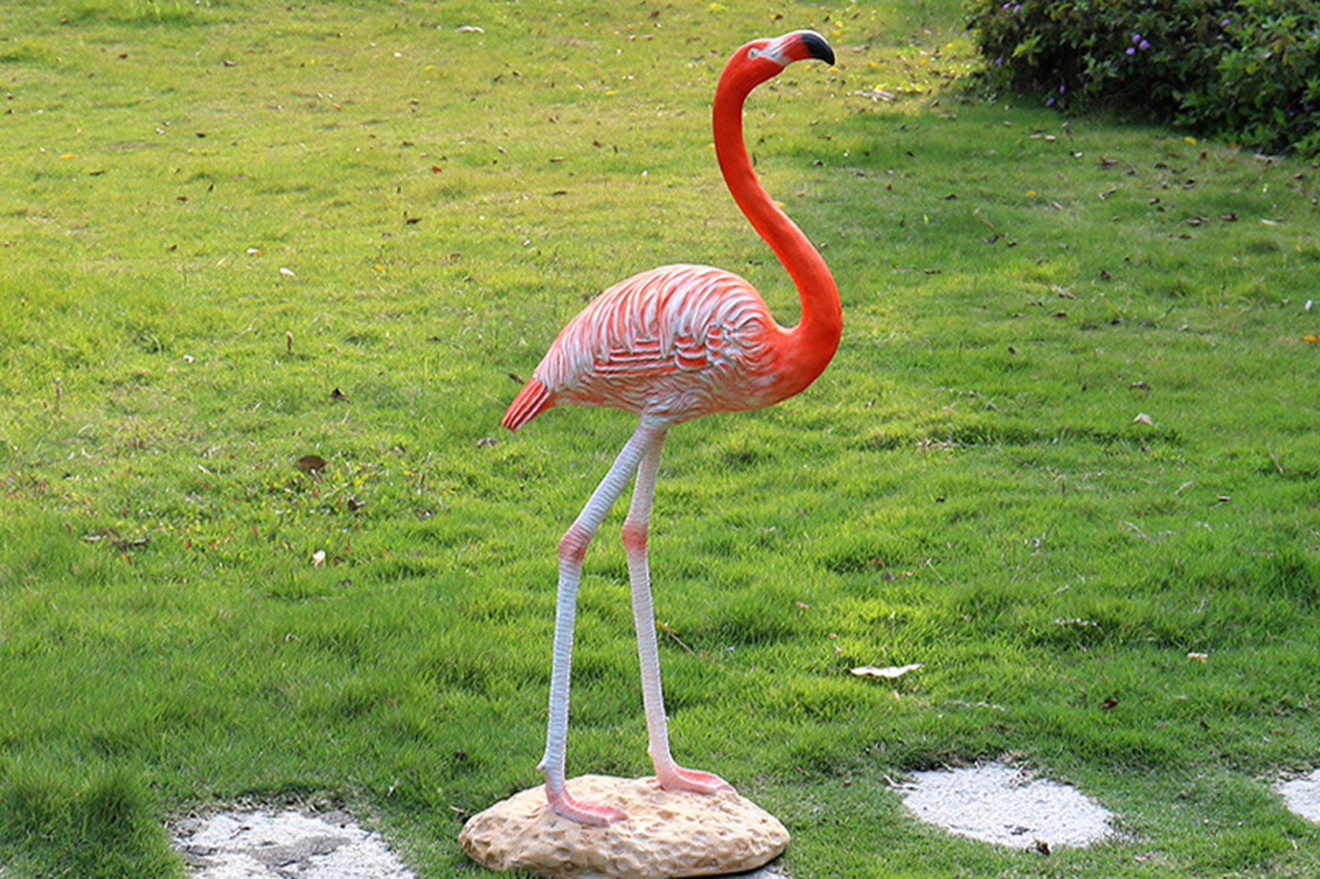 玻璃钢仿真火烈鸟雕塑,轻质高强,耐腐蚀耐老化.