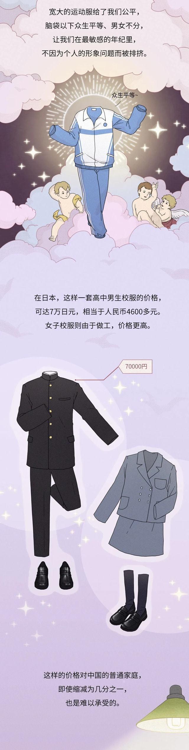 中国校服的发展史图片