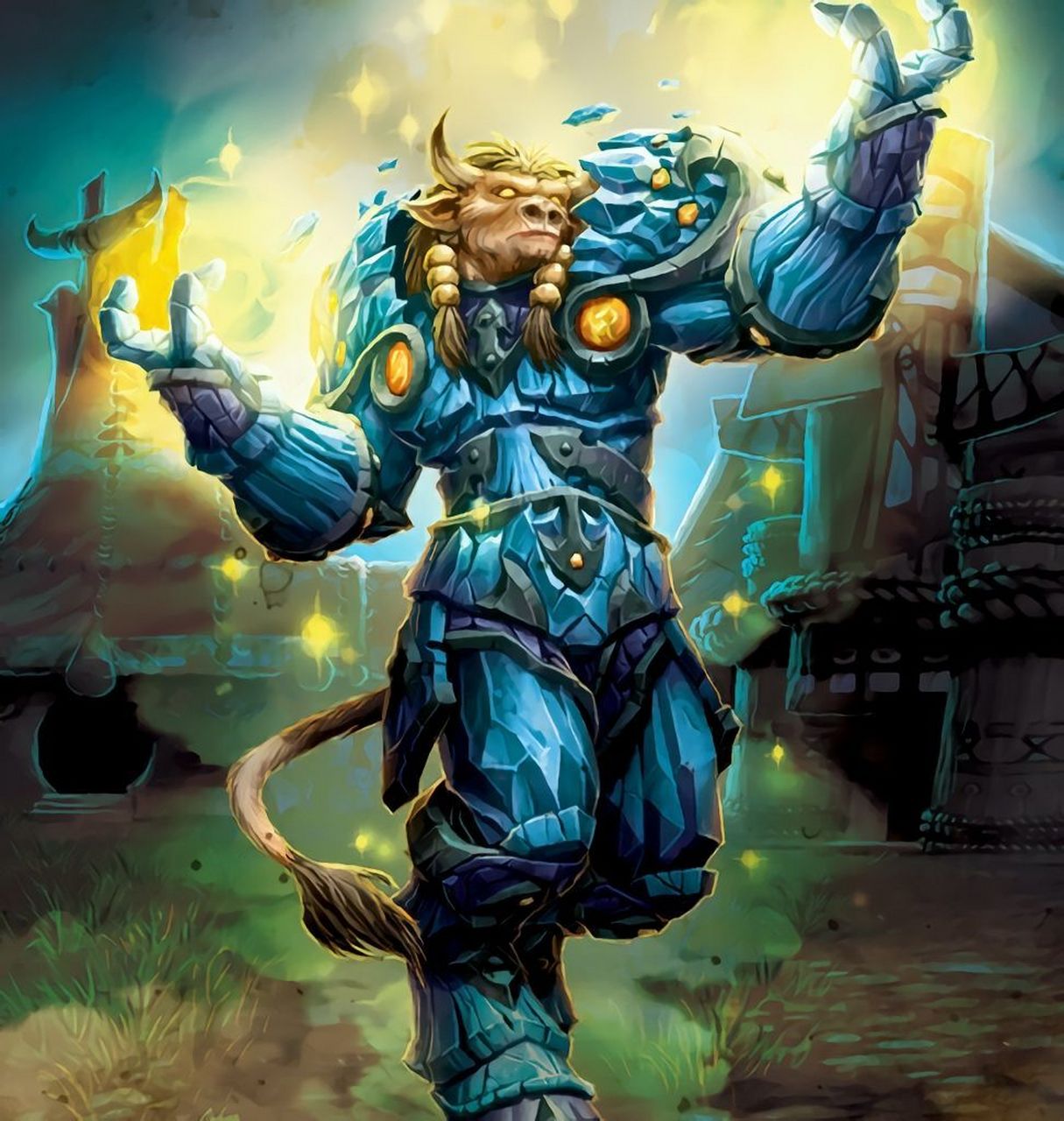 魔兽世界探索服中出现了一名牛头人圣骑士-勇敢的石炬,他是寻找光明之