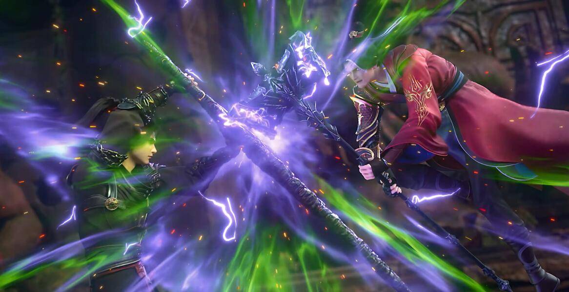 斗破苍穹:萧炎一刀砍爆九星斗皇,六合游身尺实战太霸气!