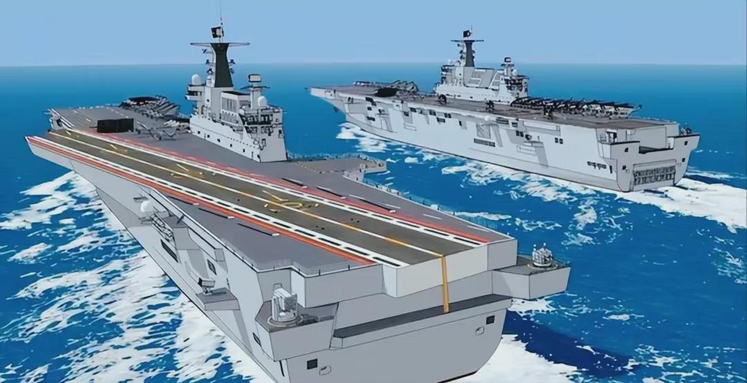 有人说076是弹射型两栖攻击舰,个人觉得可能性不大.