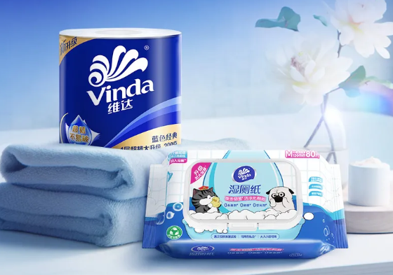 维达蓝色经典卷纸,柔软吸水,舒适不撕破