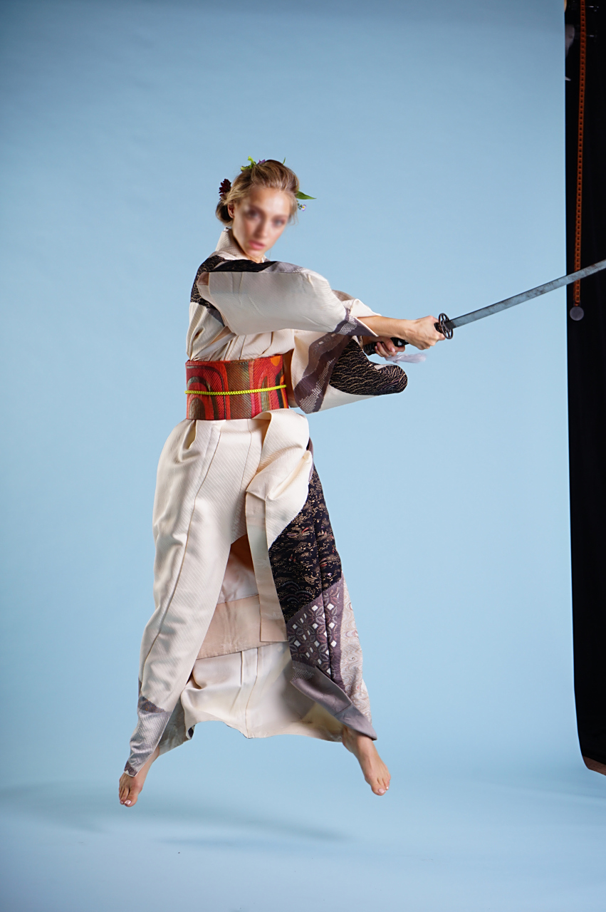 绘画参考|动势造型非常棒的一套和服女杀手 #绘画# #绘画参考# ##和服