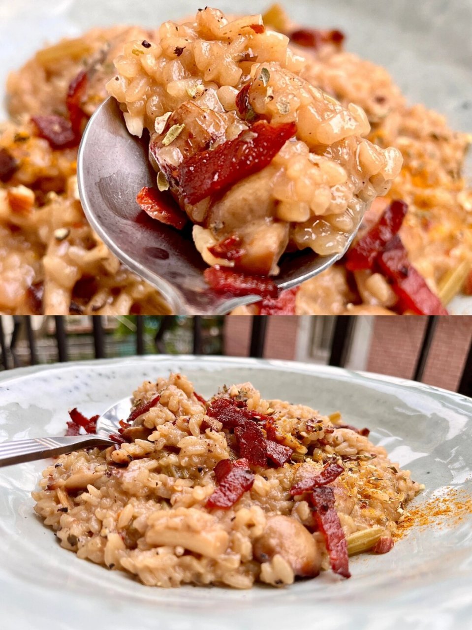 鲜简单西餐|菌菇烩饭mushroomrisotto 米饭的炖煮做法 保留着稍微硬