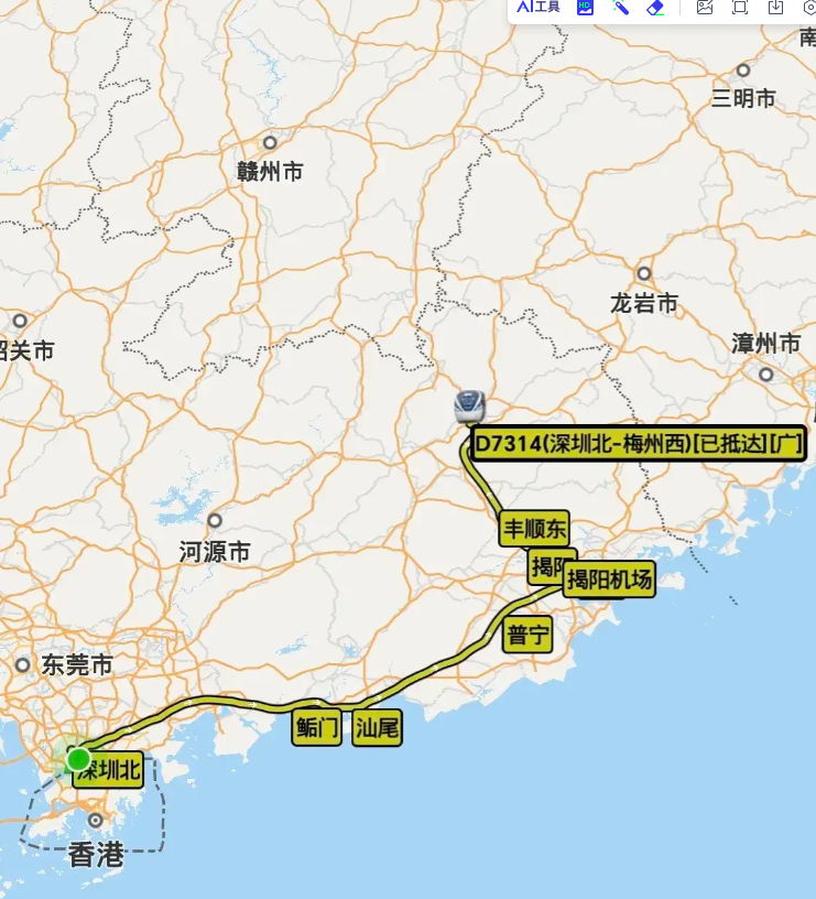 梅龙高铁即将开通广州深圳至梅州的高铁将不再绕行潮州汕头