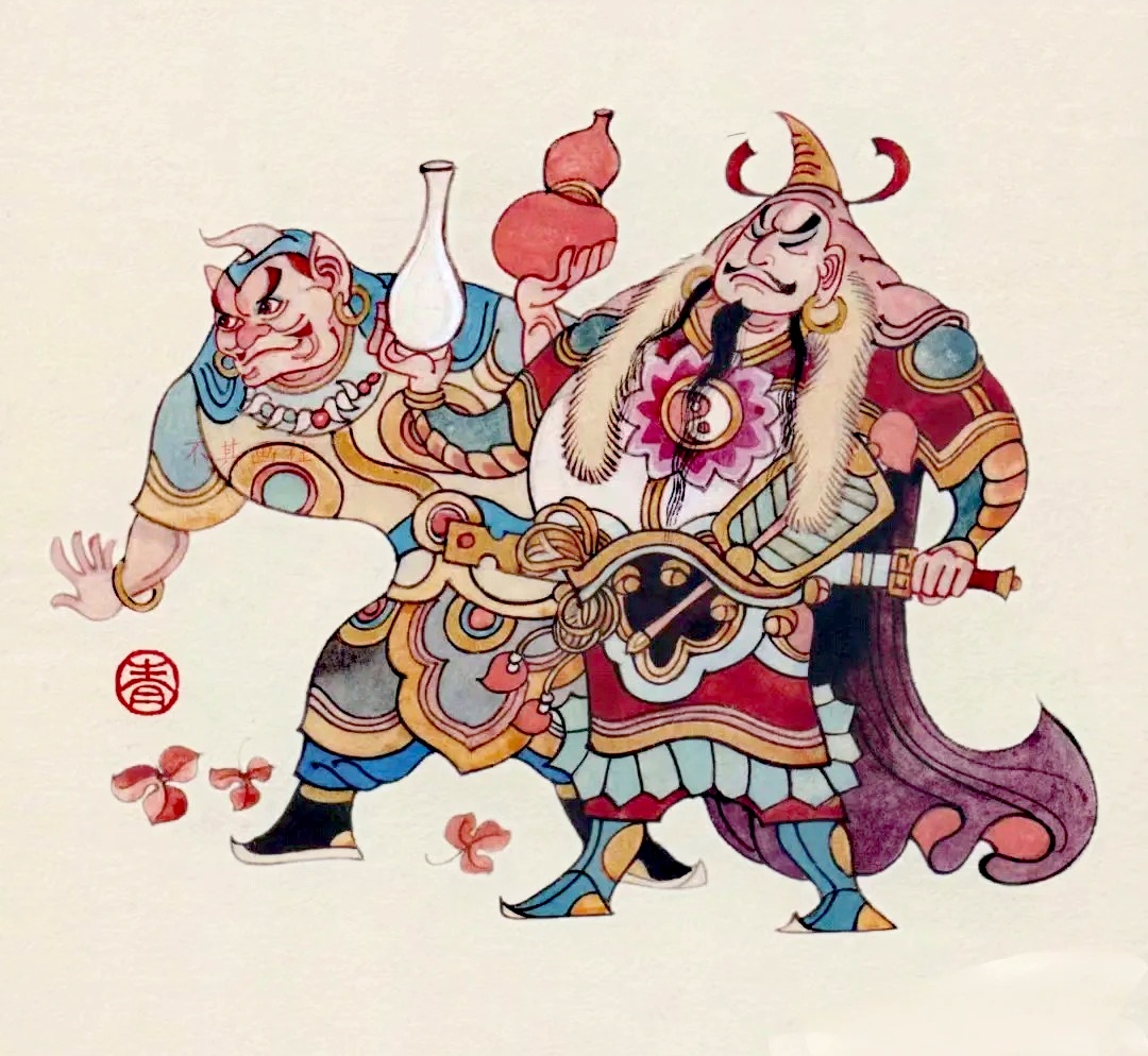 画家陈岱青《西游画谱》人物绘画作品欣赏