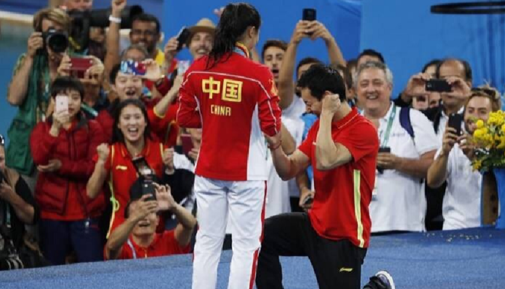 回顾最美跳水女神何姿这辈子做得最正确决定就是嫁给了爱情