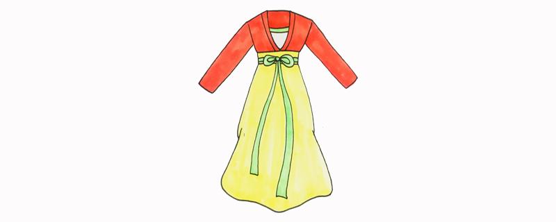 怎么画古代裙子呢