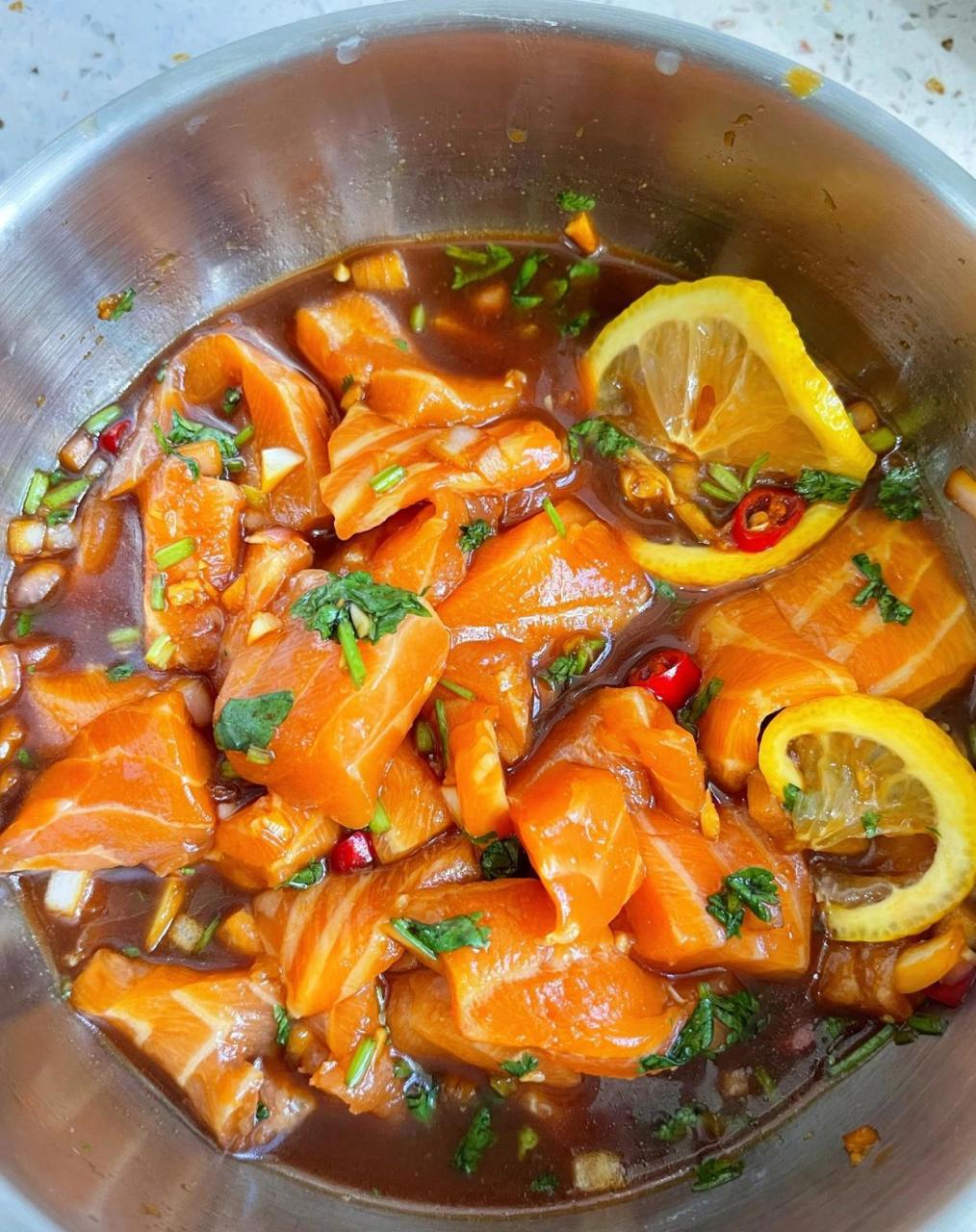 这凉拌三文鱼好吃到我破防了01 你们真的可以试试这个凉拌97