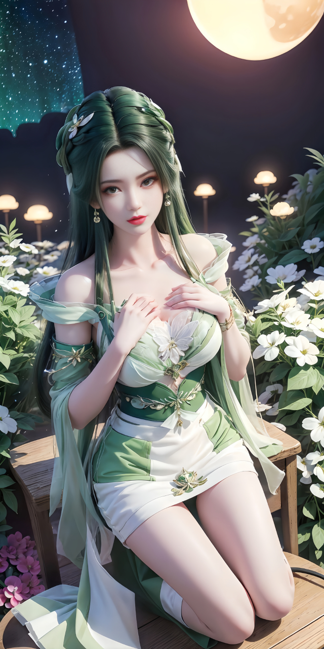 国漫女神ai绘画手机壁纸:《星辰变》女主角姜立,颜值太美了,简直就是