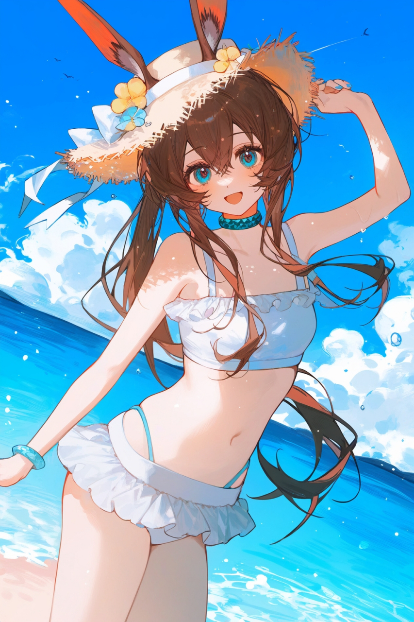 明日方舟# 泳装兔兔可爱滴捏73(1719v1717)73