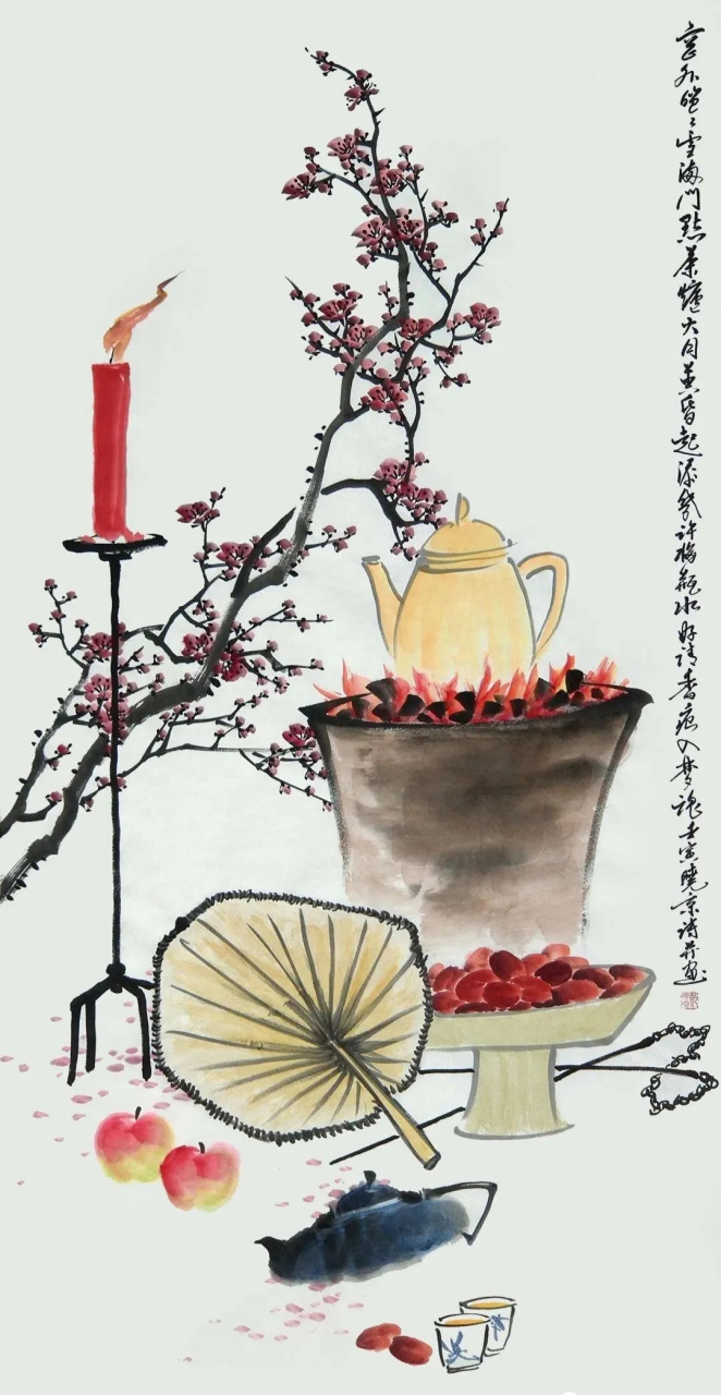 寒香多少意,说与赏梅人 ——郑晓京老师梅花诗画欣赏  冰中雪里姿,折