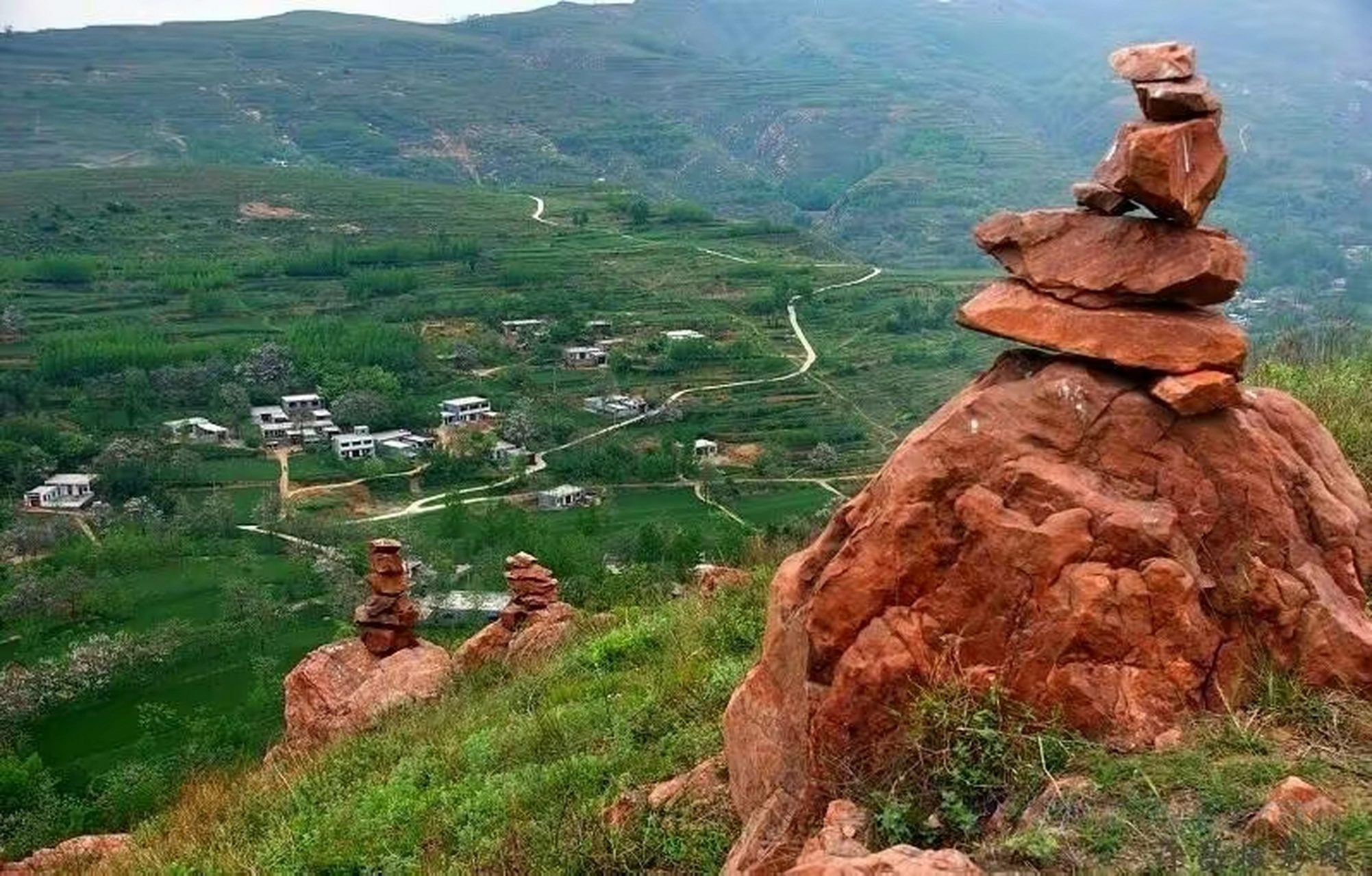 新密九里山风景区图片