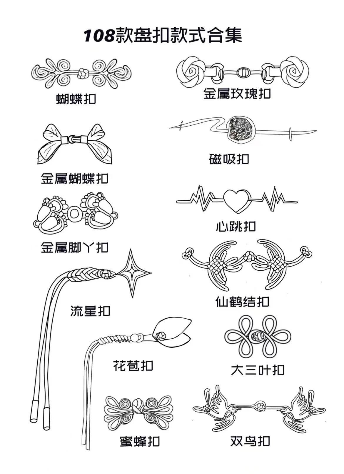 一百零八款新中式盘扣款式合集