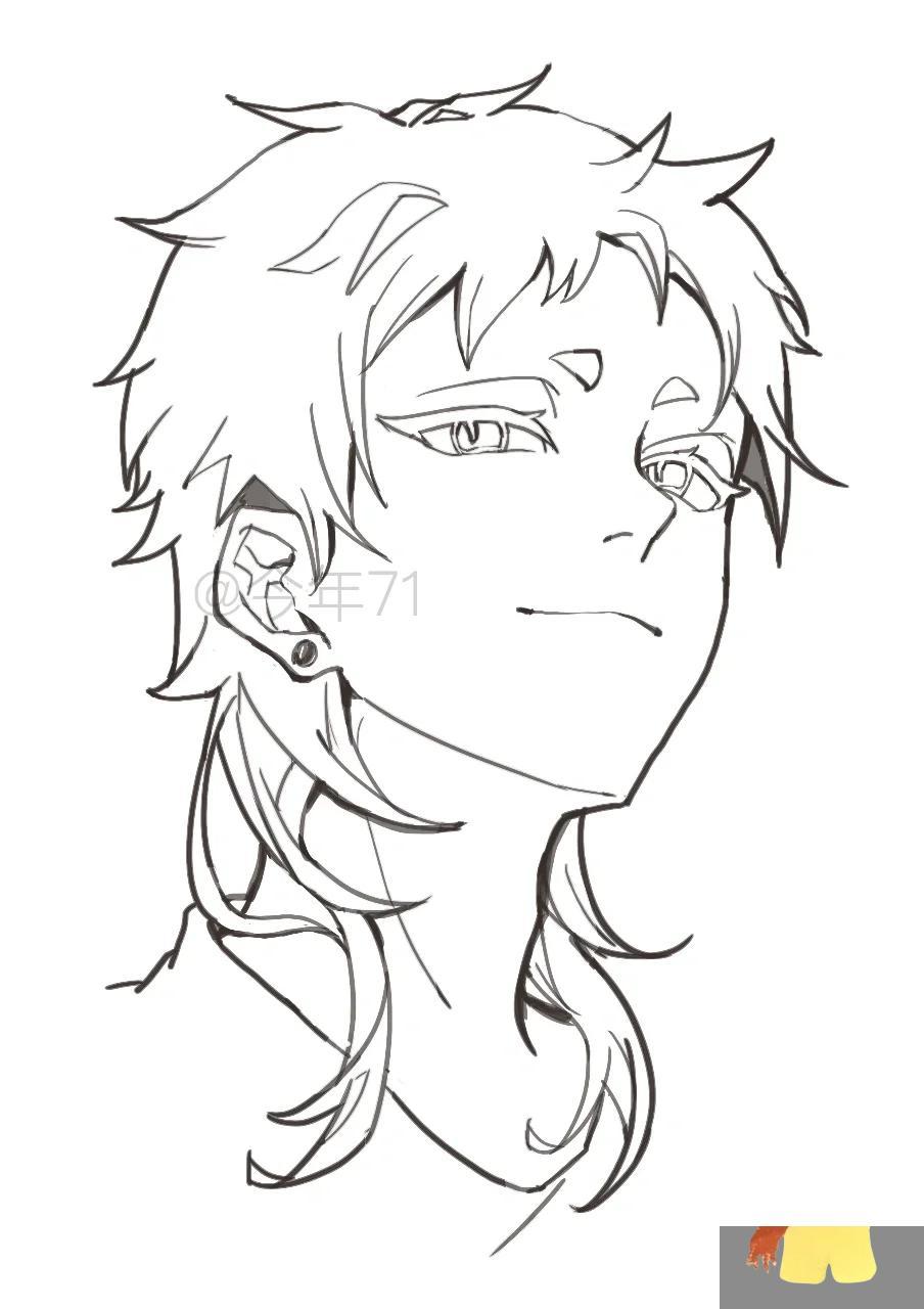 用了一个月数位板感受:真香 线稿练习,临摹的,之前一直用平板画,现在