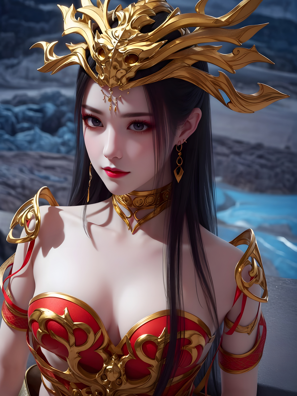 acg优质作者激励计划#   国漫女神 | 美杜莎 | 红衣 经典 #斗破苍 