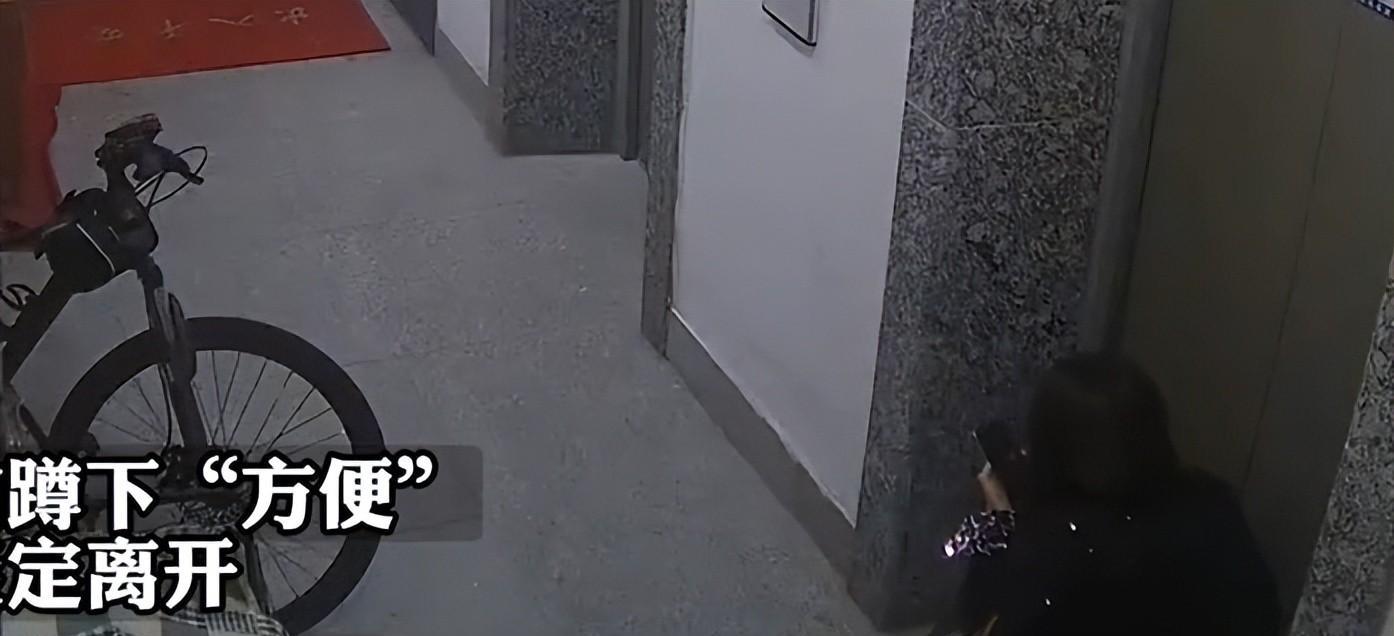 辣眼!女子在电梯门口掀裙子当众排便,监控曝光,评论区炸锅