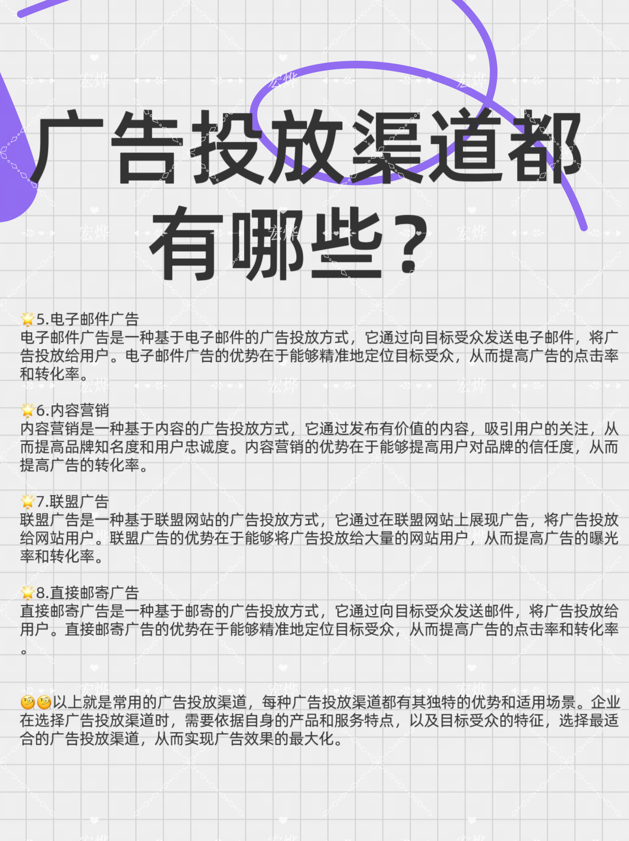 给老板盘点了8种常用的广告投放渠道!