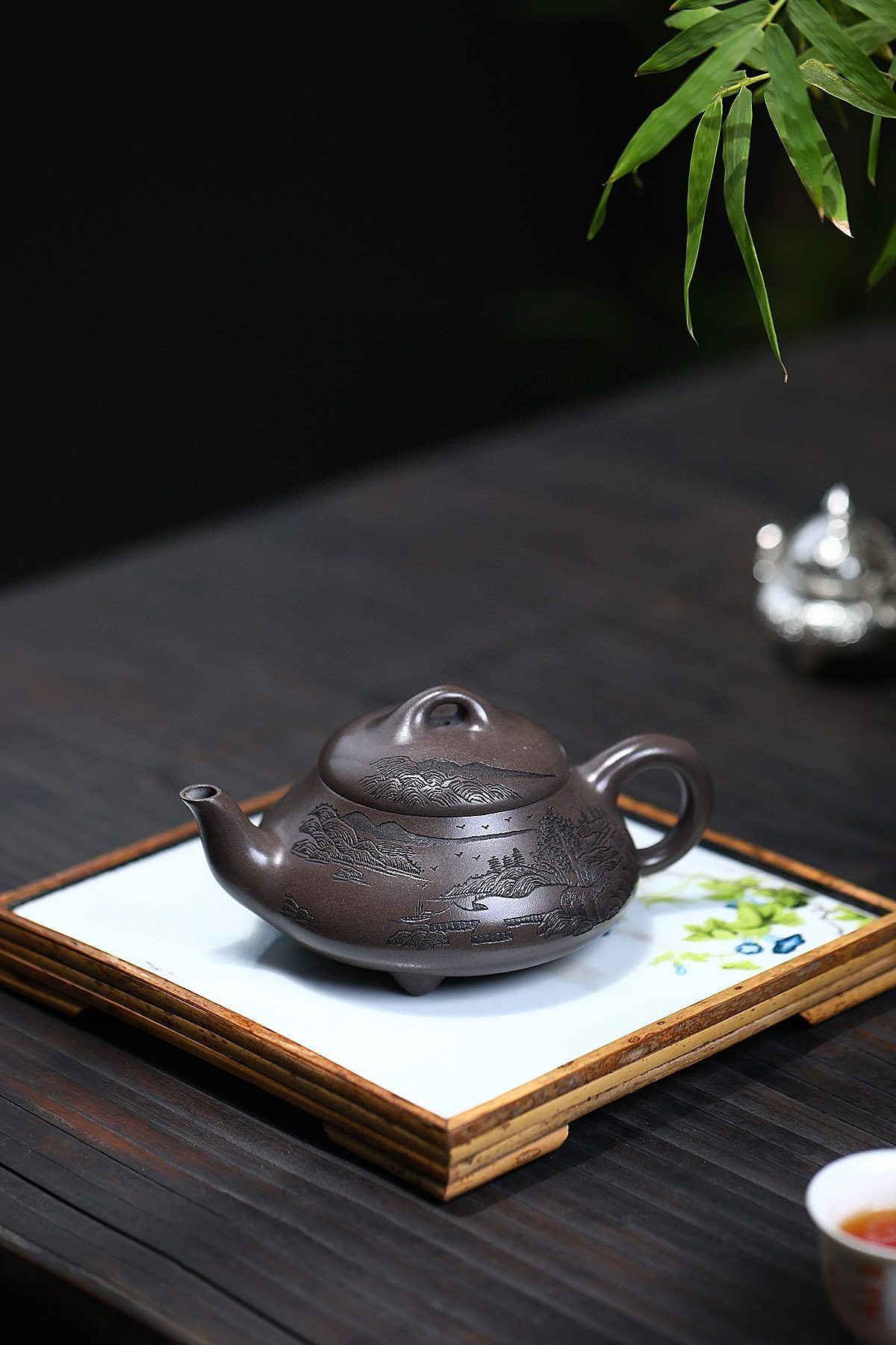 「汉棠石瓢」储立强「国工」全手工制作 原矿天青泥 280毫升