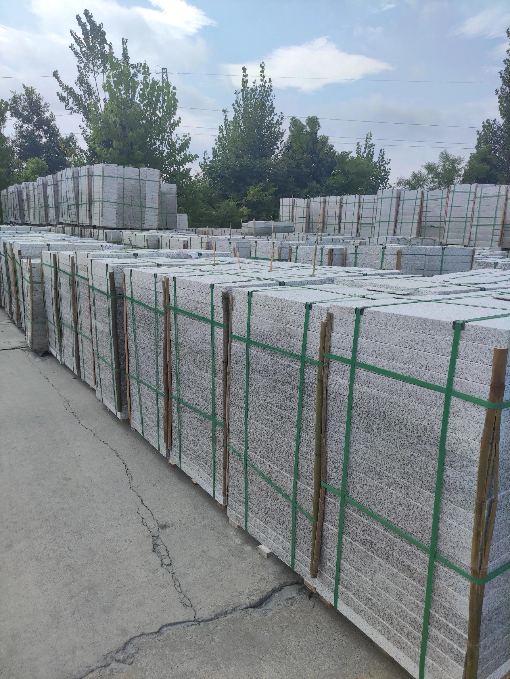 芝麻白荔枝面火烧面3.5公分地铺石加工