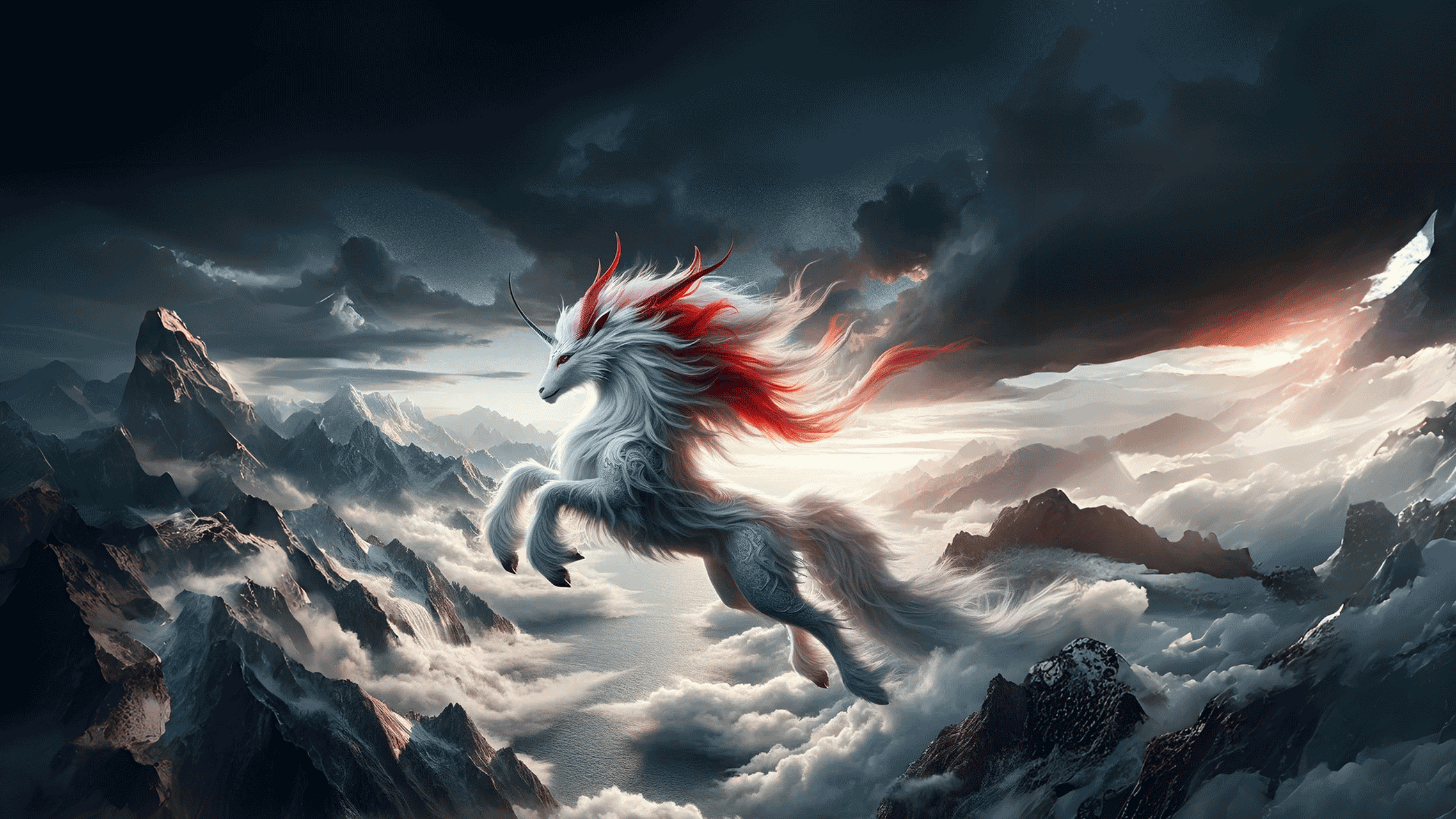 吉量马不只是神话中的宝马,全身纯白斑纹如诗如画,鬃毛更似烈焰般狂舞