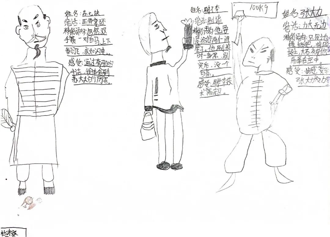 名片百字:五年级语文下册《俗世奇人》之《刷子李》人物卡制作