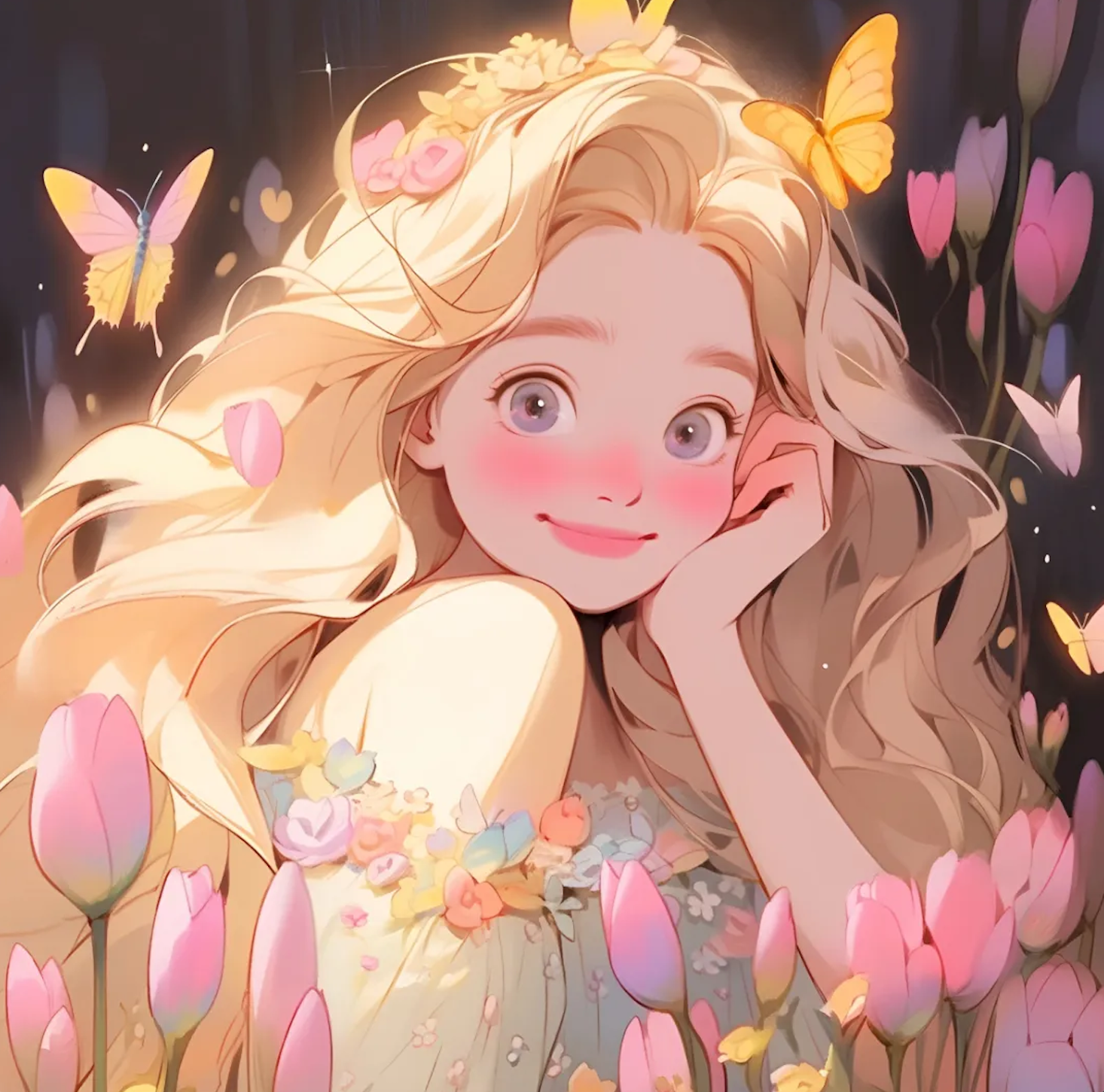 好运头像8215好运接踵而至的绝美动漫公主头像