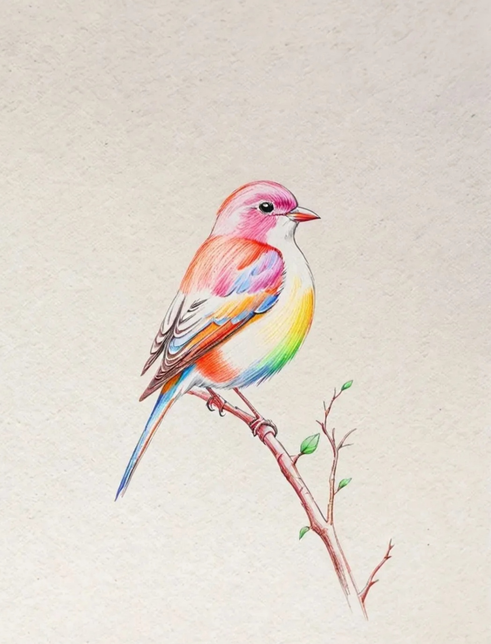 五颜六色的小鸟🐦,太好看了,作者佚名.