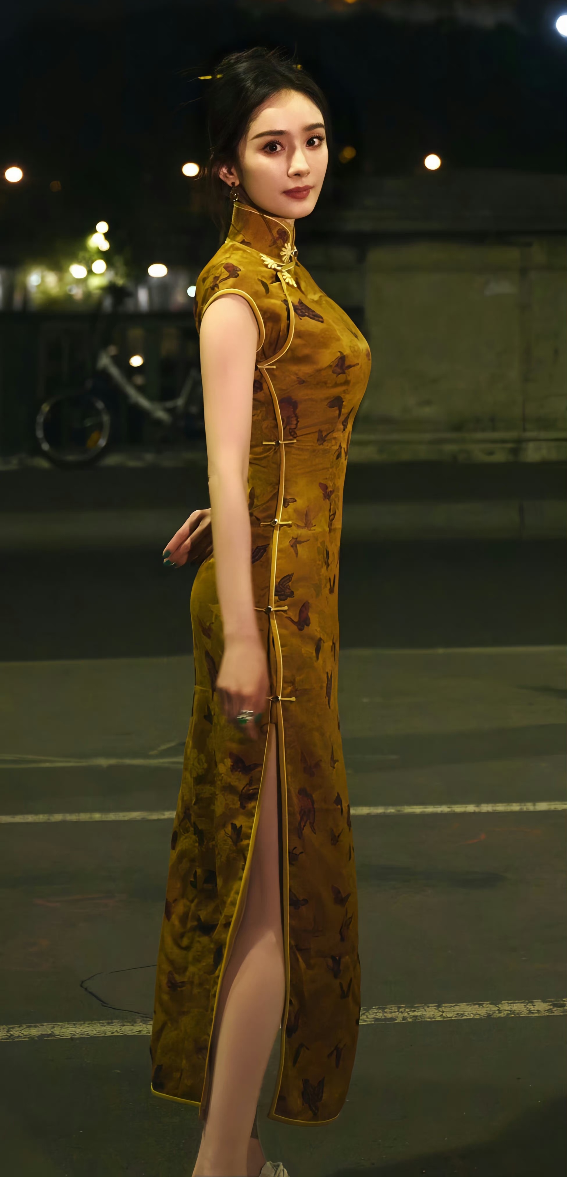 杨幂,旗袍装,美艳动人