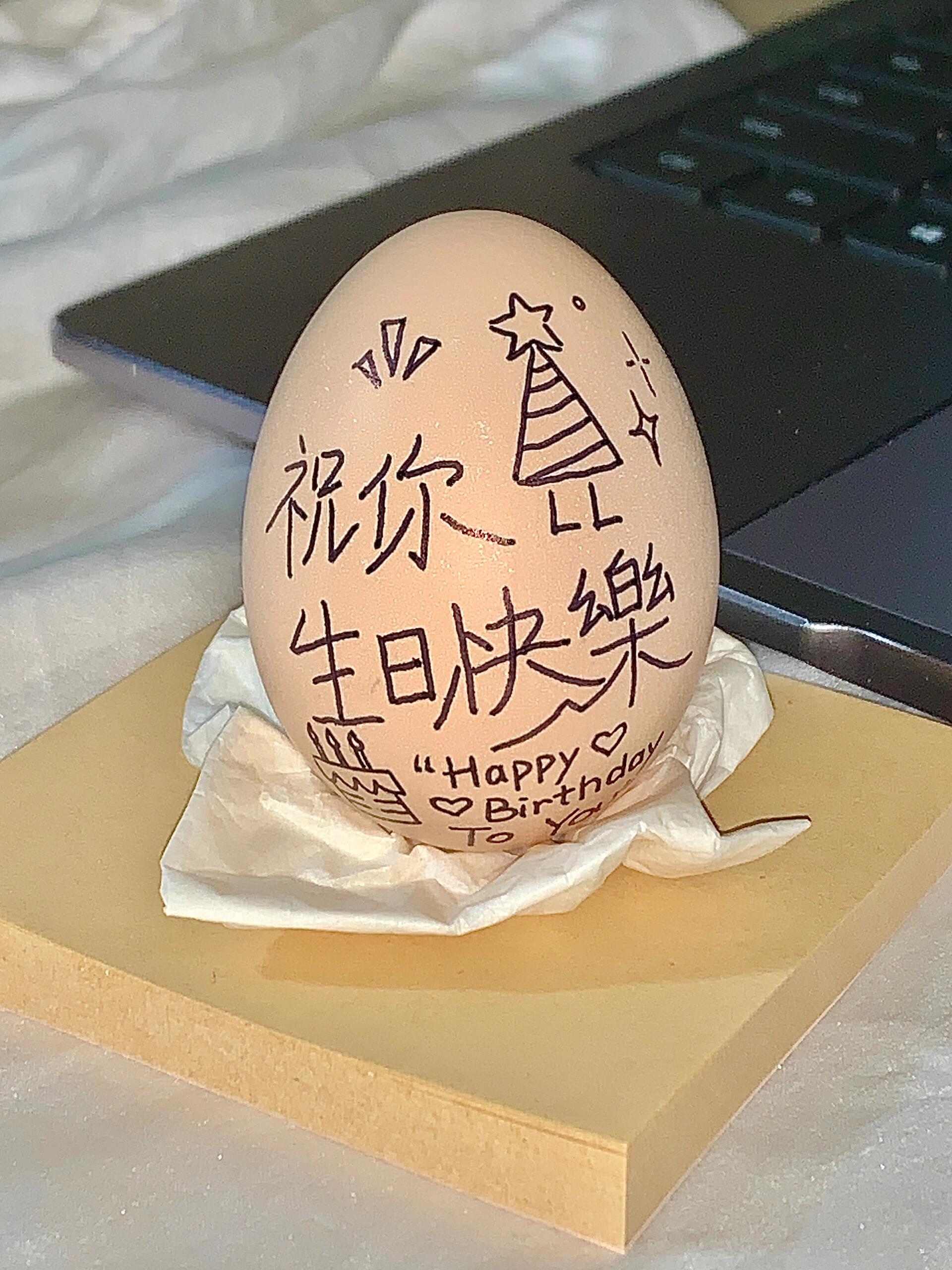 好有创意的蛋壳画超有心意