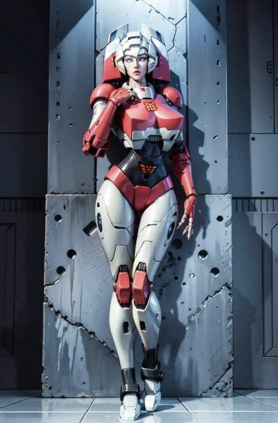 变形金刚剧情中汽车人阿尔希,恐惧兽夜莺以及狼蛛黑寡妇的人形造型