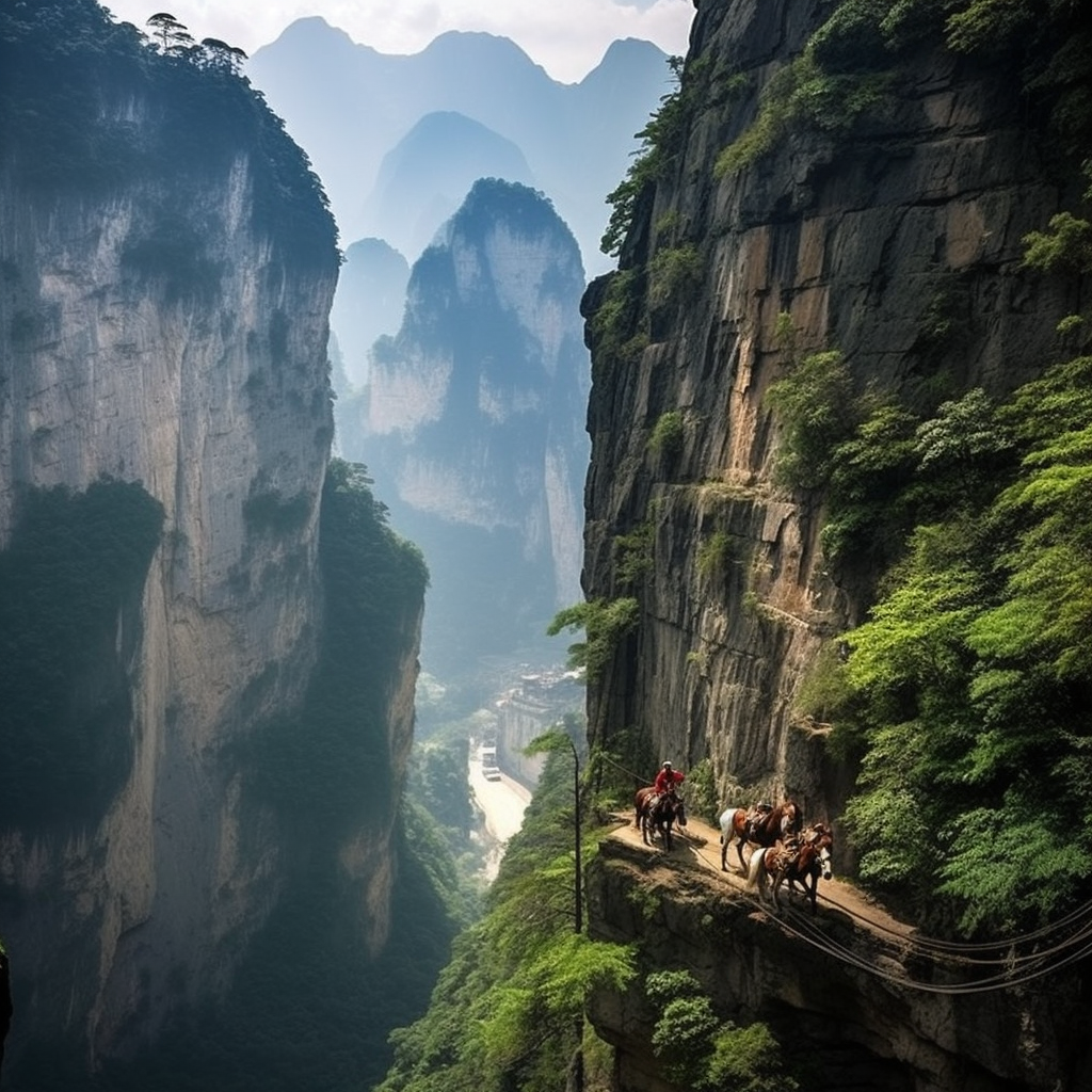 九马画山的传说图片