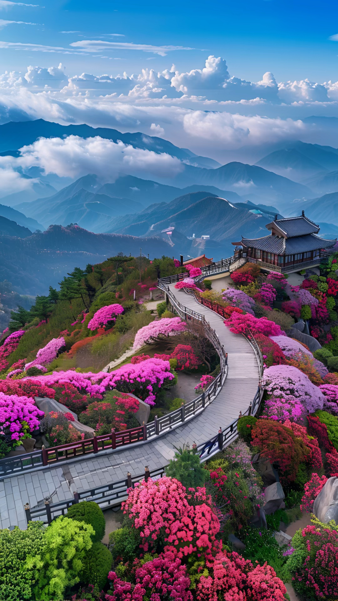 山花烂漫春日好,一路美景伴你行