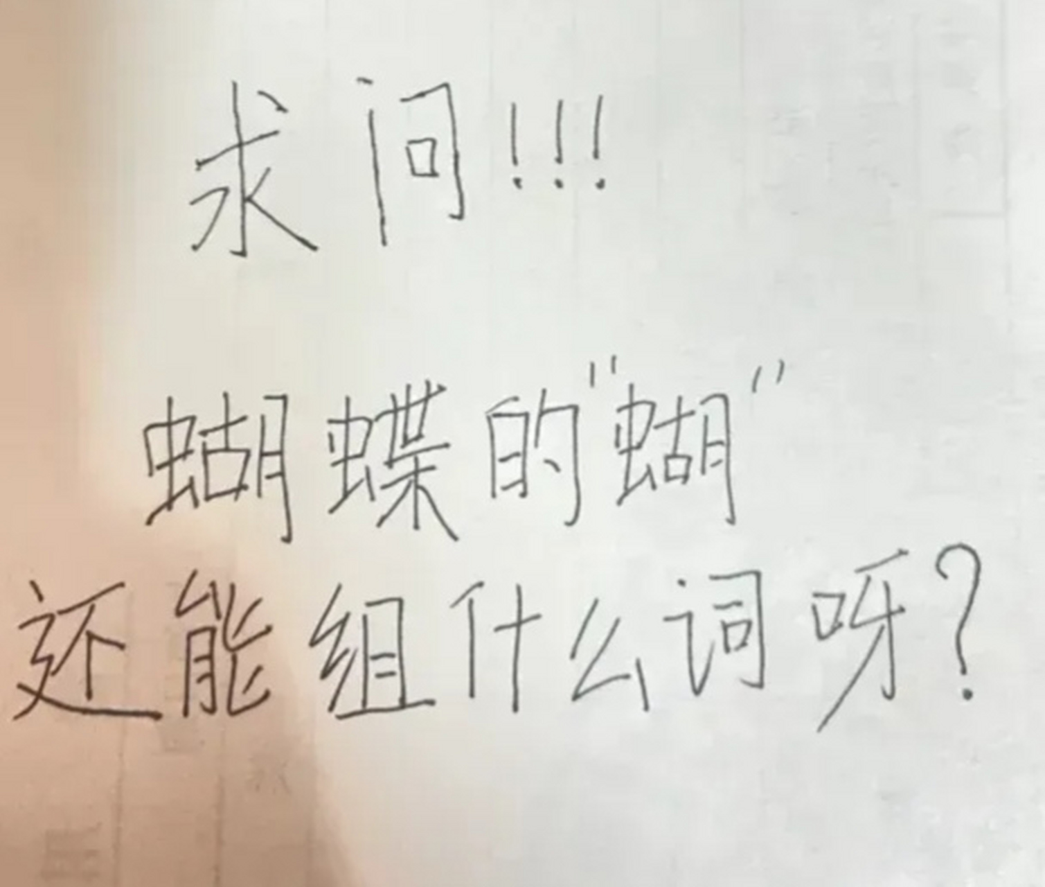 蝴蝶的蝶还能组什么词呀[吃鲸]