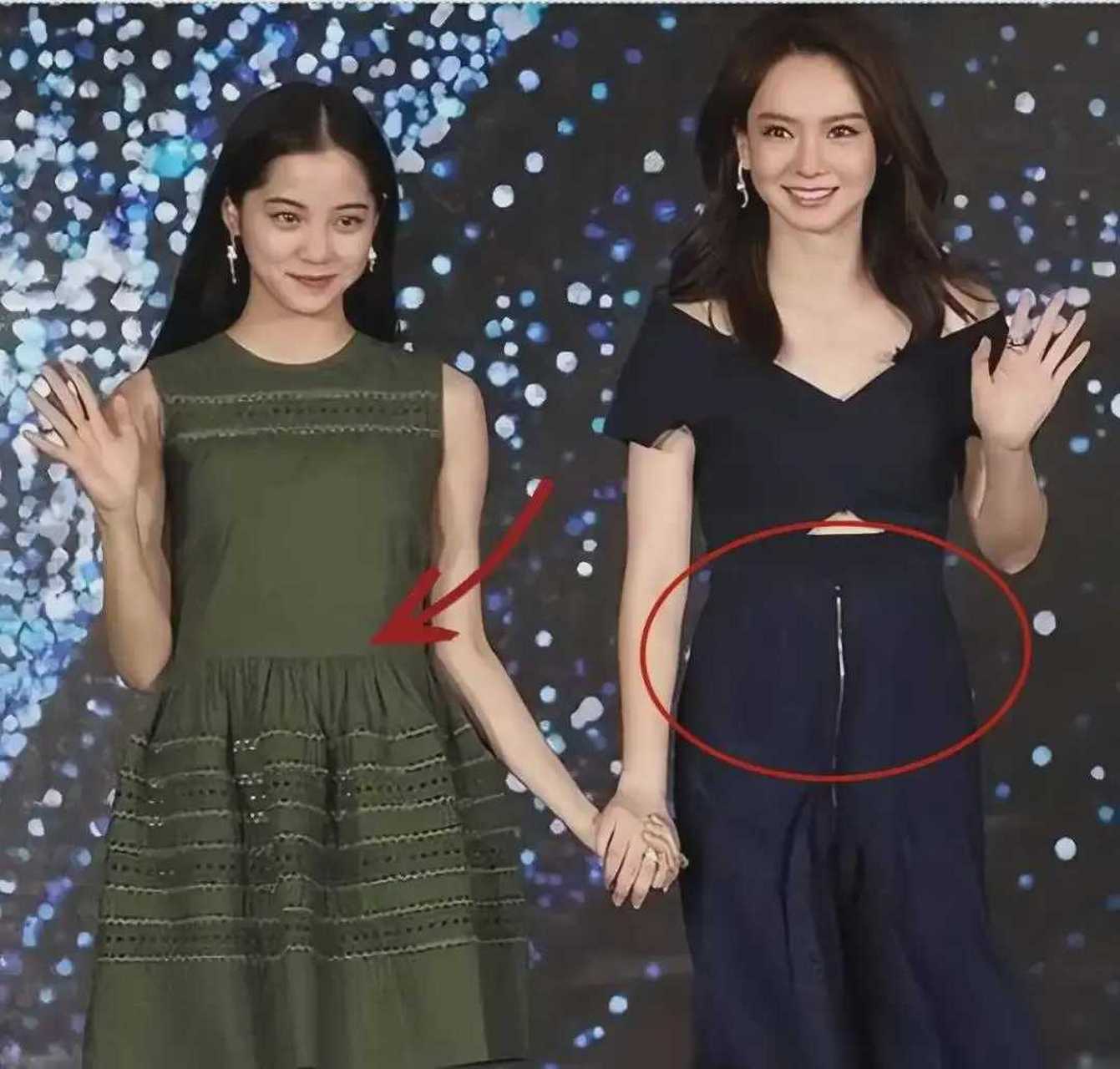 当戚薇与欧阳娜娜并肩时,仔细的目光会捕捉到她们形态上的细微之别.