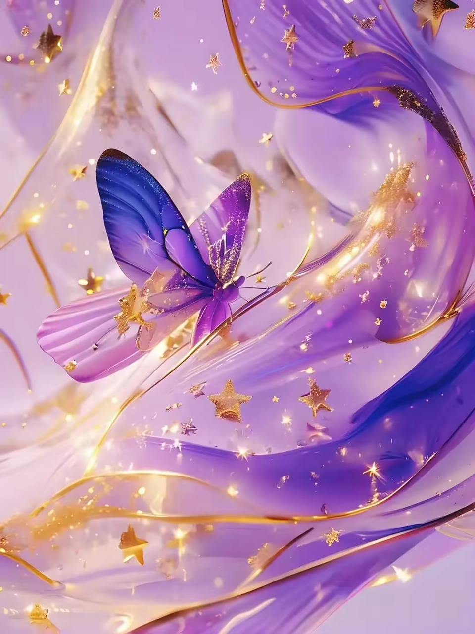 头像分享～紫色漂亮的神秘蝴蝶,祝你好运连连